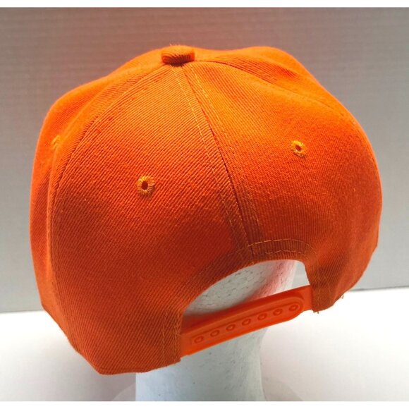 Ultimate Hntr Snapback Hat Hunter Orange Logo Adjustable Crown - Picture 3 of 7